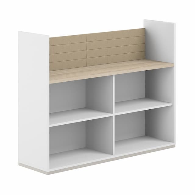 Стеллаж-комбо 1438 односторонний Norden Allegro AG.252.200.652.BG с экраном тканевым низким