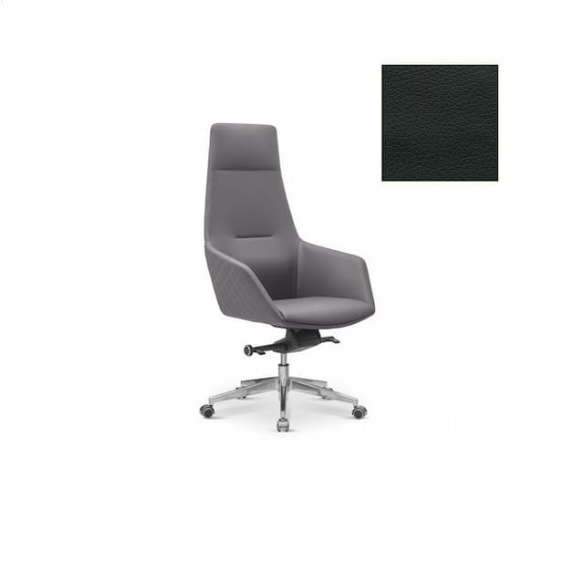Кресло для руководителя Aurora Au/MX/CN1114 экокожа премиум / черная