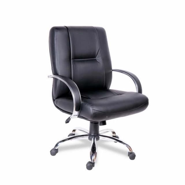 Кресло для руководителя Мирэй Бонн хром короткий ТГ, кожзам