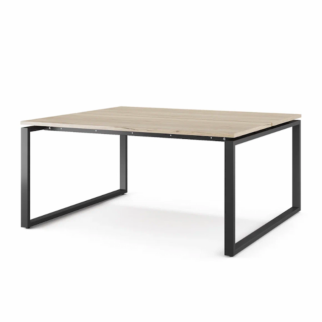 Стол офисный Kobor O1/2-140/140 black/natural